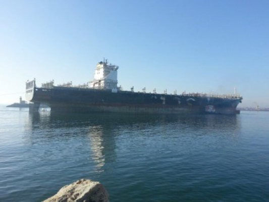 Nava MSC Flaminia a ajuns la Mangalia pentru reparaţii